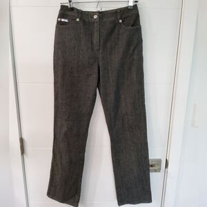 St. John Sport Straight Black Jeans Size 2